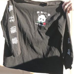 Panda Rose Boys Long Sleeve Tee